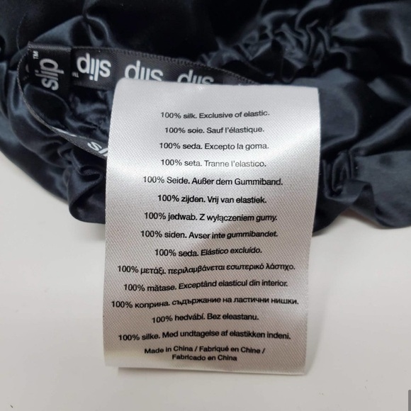 Slip Pure Silk Hair Wrap in Black - Picture 3 of 4